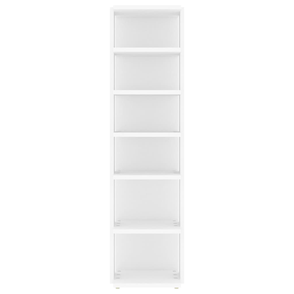 vidaXL Mueble zapatero madera contrachapada blanco 27,5x27x102 cm