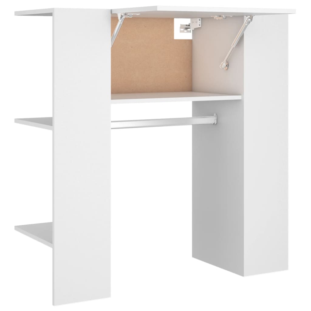 vidaXL Mueble de recibidor madera de ingeniería blanco 97,5x37x99 cm