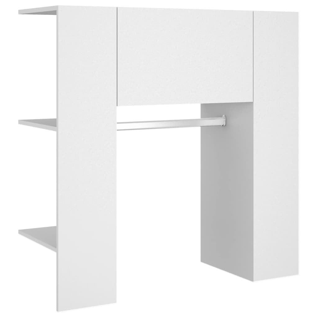 vidaXL Mueble de recibidor madera de ingeniería blanco 97,5x37x99 cm