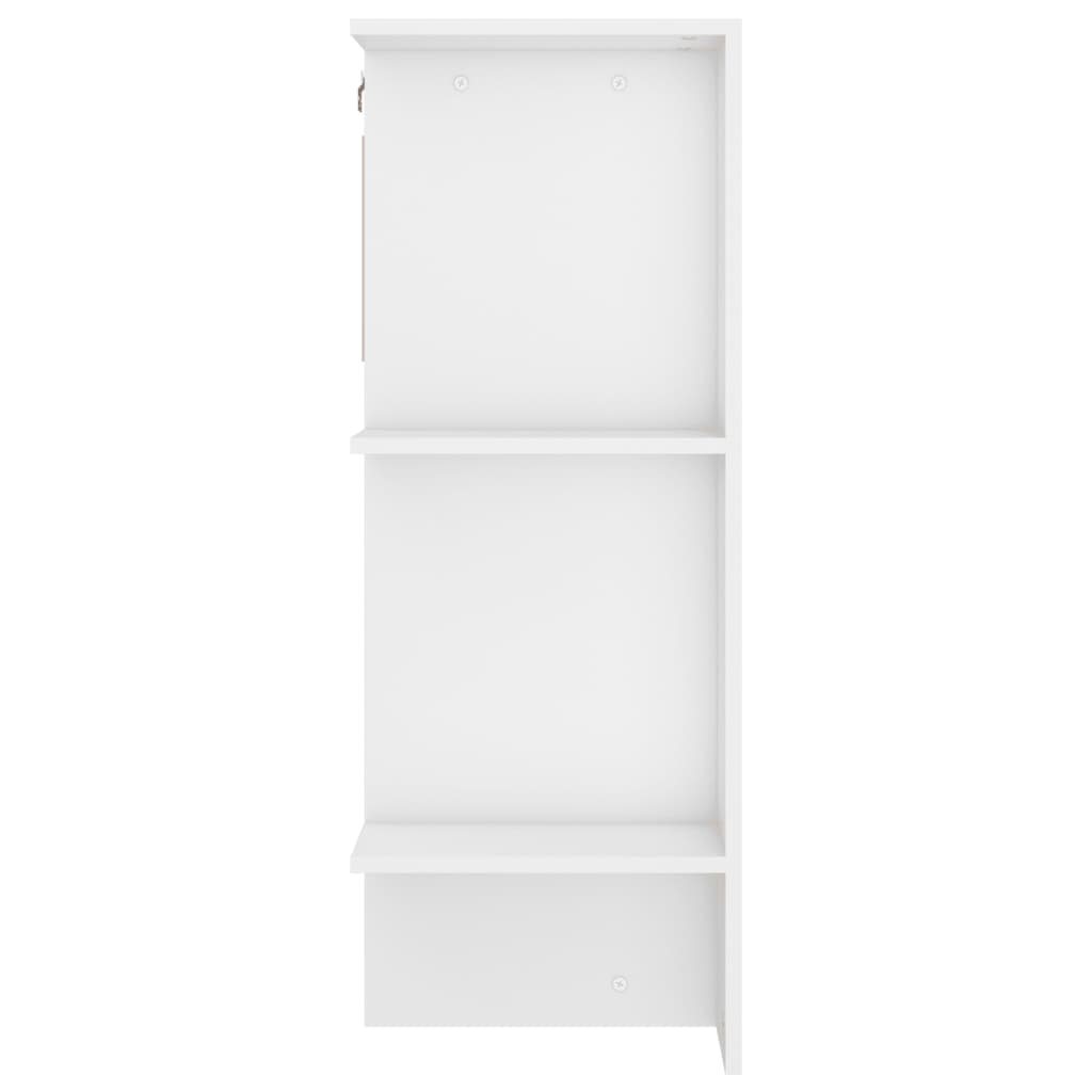 vidaXL Mueble de recibidor madera de ingeniería blanco 97,5x37x99 cm