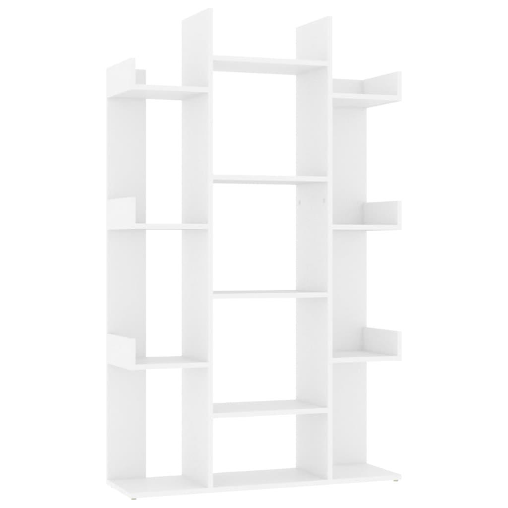 vidaXL Estantería librería madera contrachapada blanco 86x25,5x140 cm