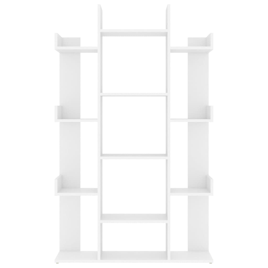 vidaXL Estantería librería madera contrachapada blanco 86x25,5x140 cm