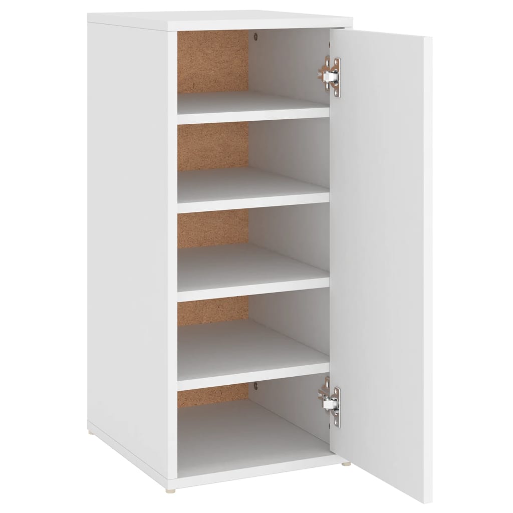 vidaXL Mueble zapatero de aglomerado blanco 32x35x70 cm