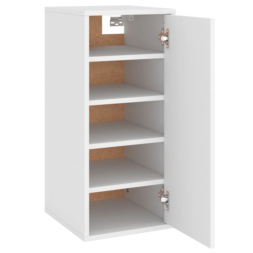 vidaXL Mueble zapatero de aglomerado blanco 32x35x70 cm