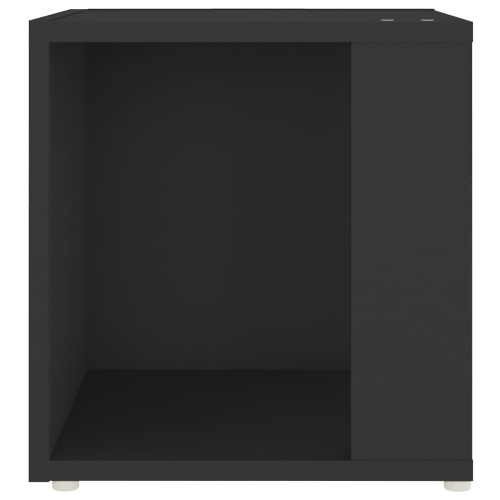 vidaXL Mesa auxiliar madera contrachapada negro 33x33x34,5 cm