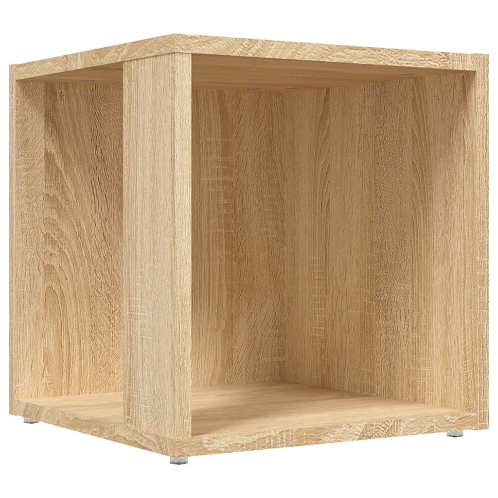 vidaXL Mesa auxiliar madera contrachapada roble Sonoma 33x33x34,5 cm