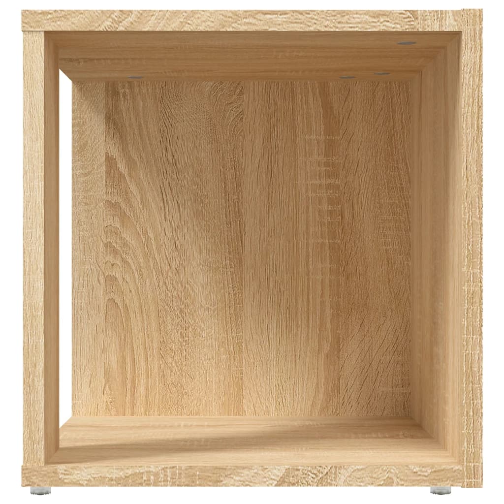 vidaXL Mesa auxiliar madera contrachapada roble Sonoma 33x33x34,5 cm