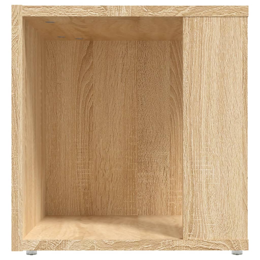 vidaXL Mesa auxiliar madera contrachapada roble Sonoma 33x33x34,5 cm