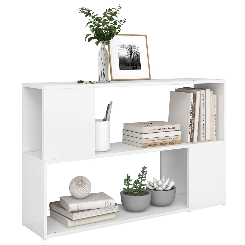 vidaXL Estantería librería madera contrachapada blanco 100x24x63 cm