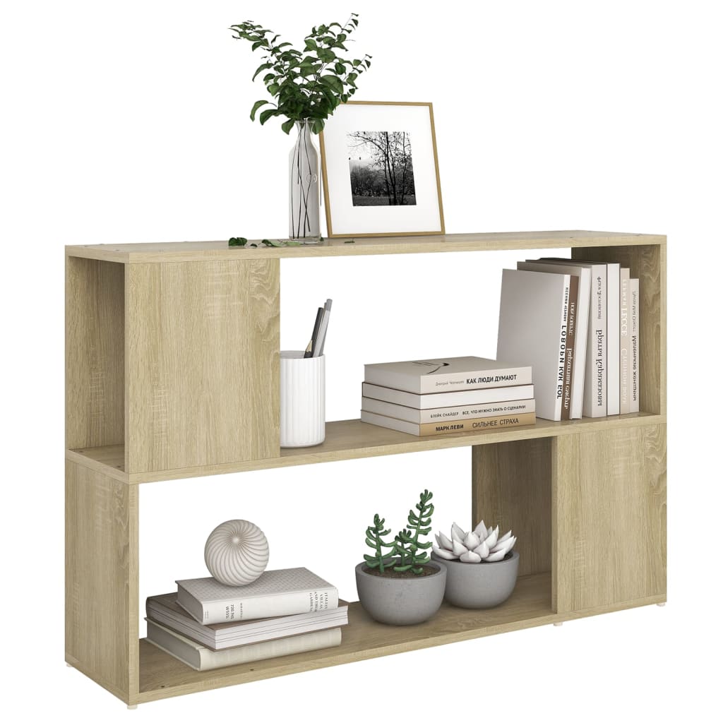 vidaXL Librería de madera contrachapada roble Sonoma 100x24x63 cm