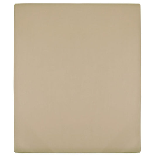 vidaXL Sábanas bajeras jersey 2 uds algodón gris taupe 100x200 cm