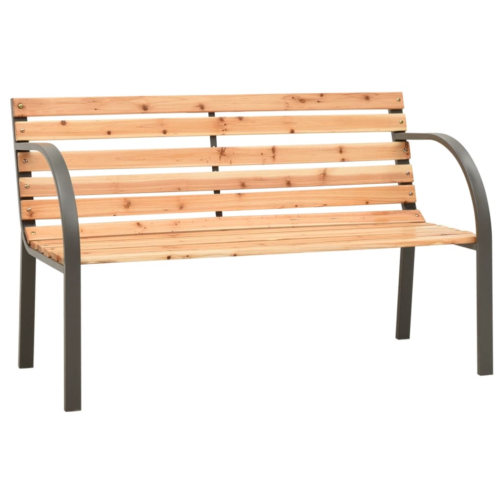 vidaXL Banco de jardín para niños de madera de abeto chino 81 cm