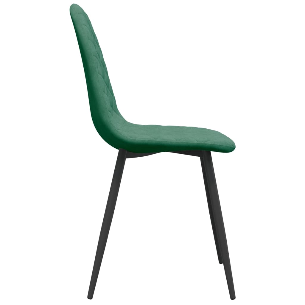 vidaXL Sillas de comedor 6 unidades terciopelo verde oscuro