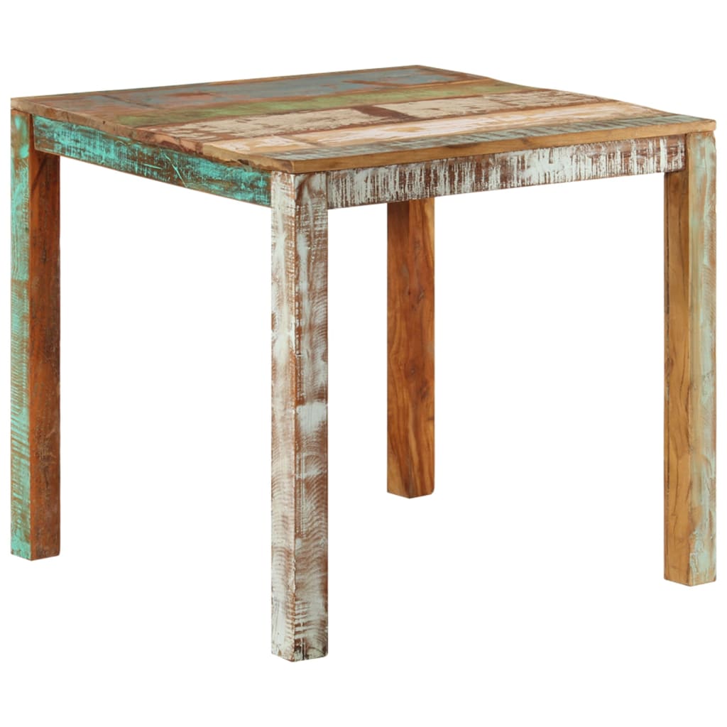 vidaXL Mesa de comedor de madera maciza reciclada 82x80x76 cm