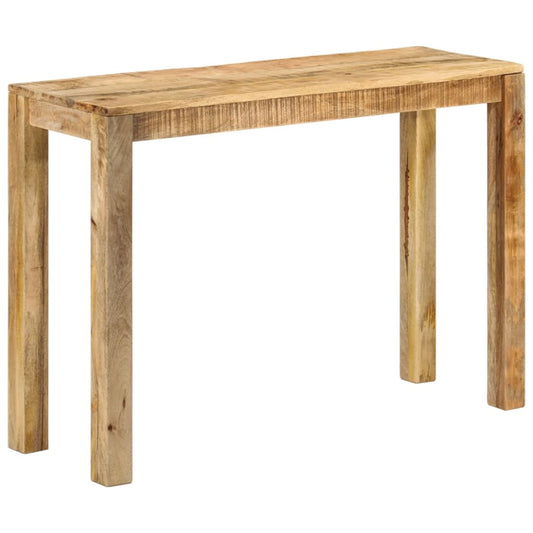 vidaXL Mesa consola de madera de mango rugosa 110x35x76 cm