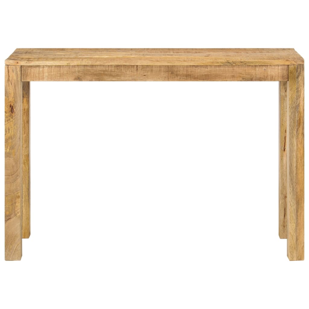 vidaXL Mesa consola de madera de mango rugosa 110x35x76 cm