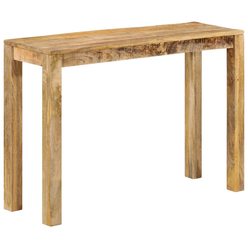 vidaXL Mesa consola de madera de mango rugosa 110x35x76 cm