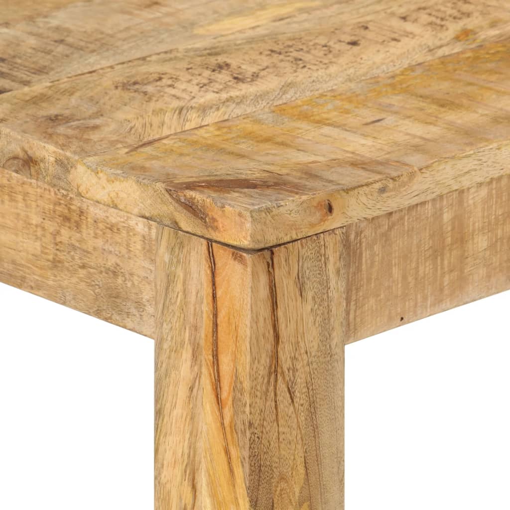 vidaXL Mesa consola de madera de mango rugosa 110x35x76 cm