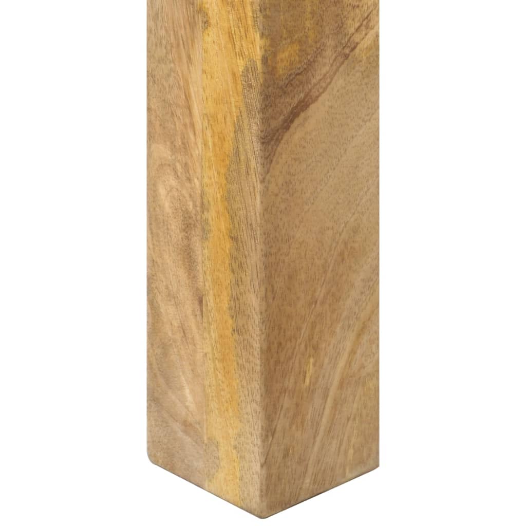 vidaXL Mesa consola de madera de mango rugosa 110x35x76 cm