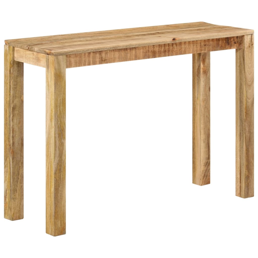 vidaXL Mesa consola de madera de mango rugosa 110x35x76 cm