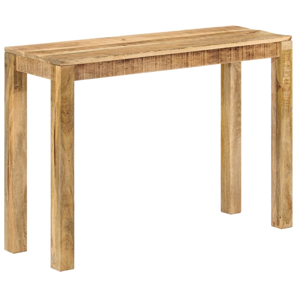 vidaXL Mesa consola de madera de mango rugosa 110x35x76 cm