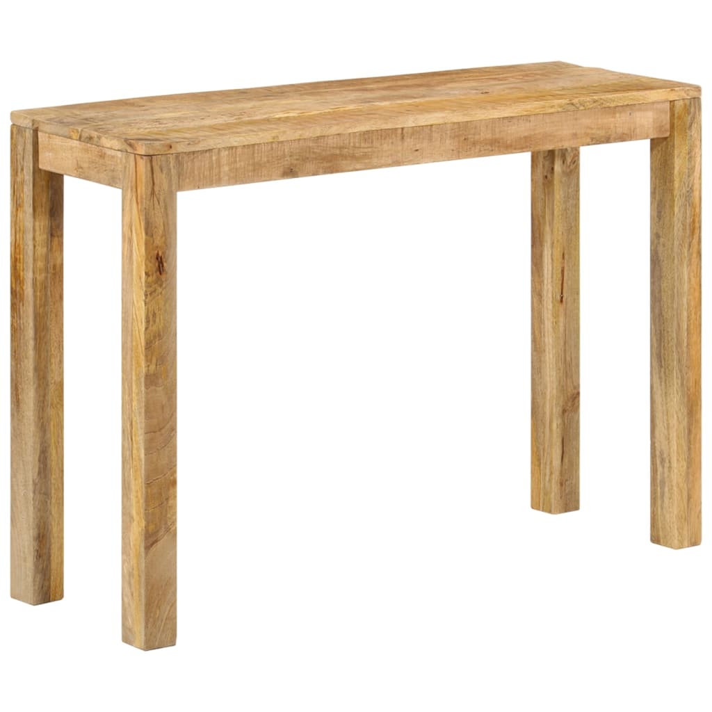 vidaXL Mesa consola de madera de mango rugosa 110x35x76 cm