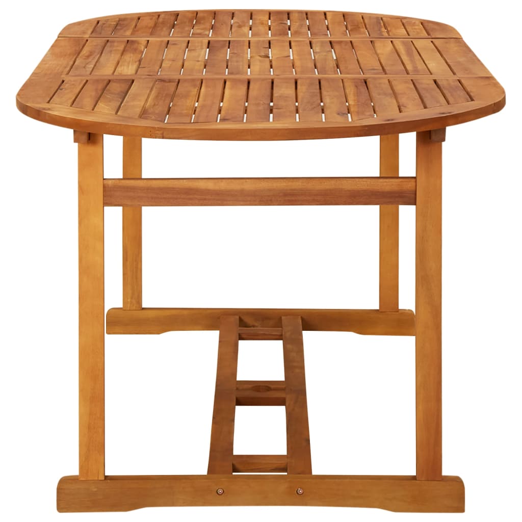 vidaXL Juego comedor de jardín 9 pzas madera maciza acacia 180x90x75cm