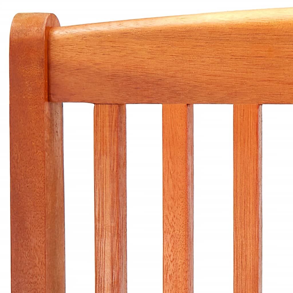 vidaXL Set de comedor de jardín plegable 7 pzas madera eucalipto