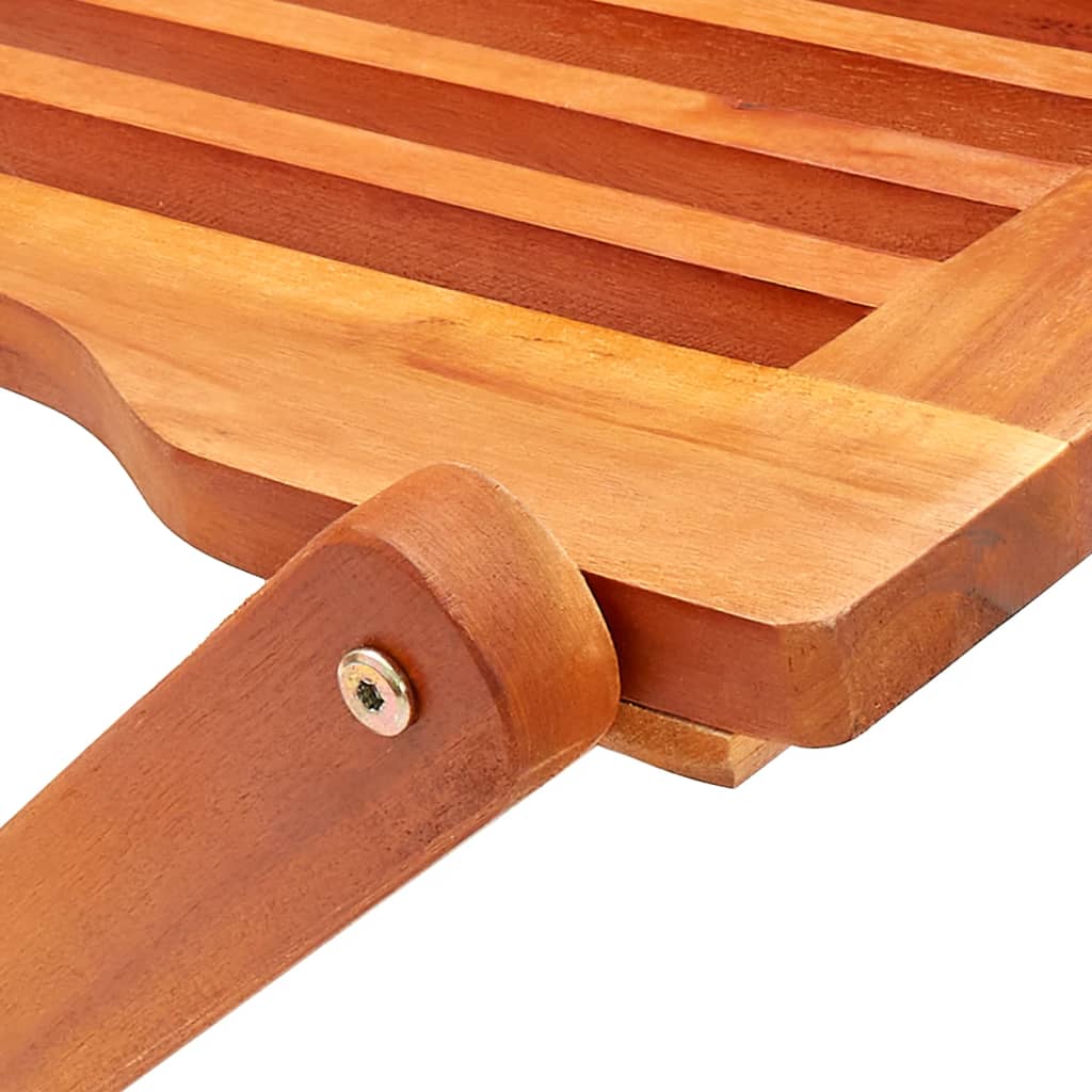 vidaXL Set de comedor de jardín plegable 7 pzas madera eucalipto