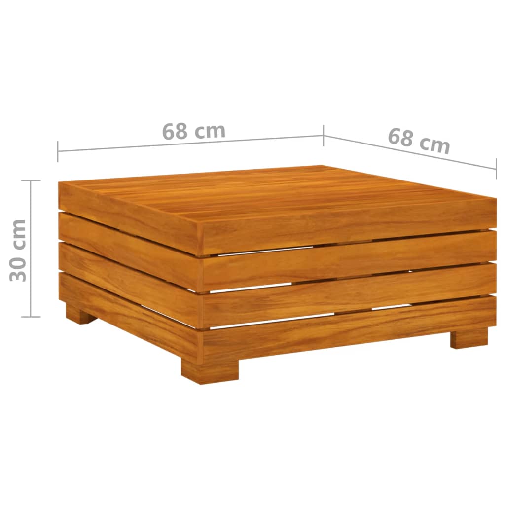 vidaXL Juego muebles de jardín y cojines 12 pzas madera maciza acacia