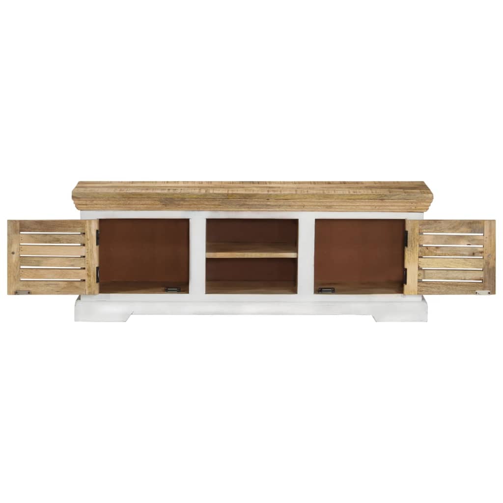 vidaXL Mueble de TV madera maciza de mango 110x30x40 cm