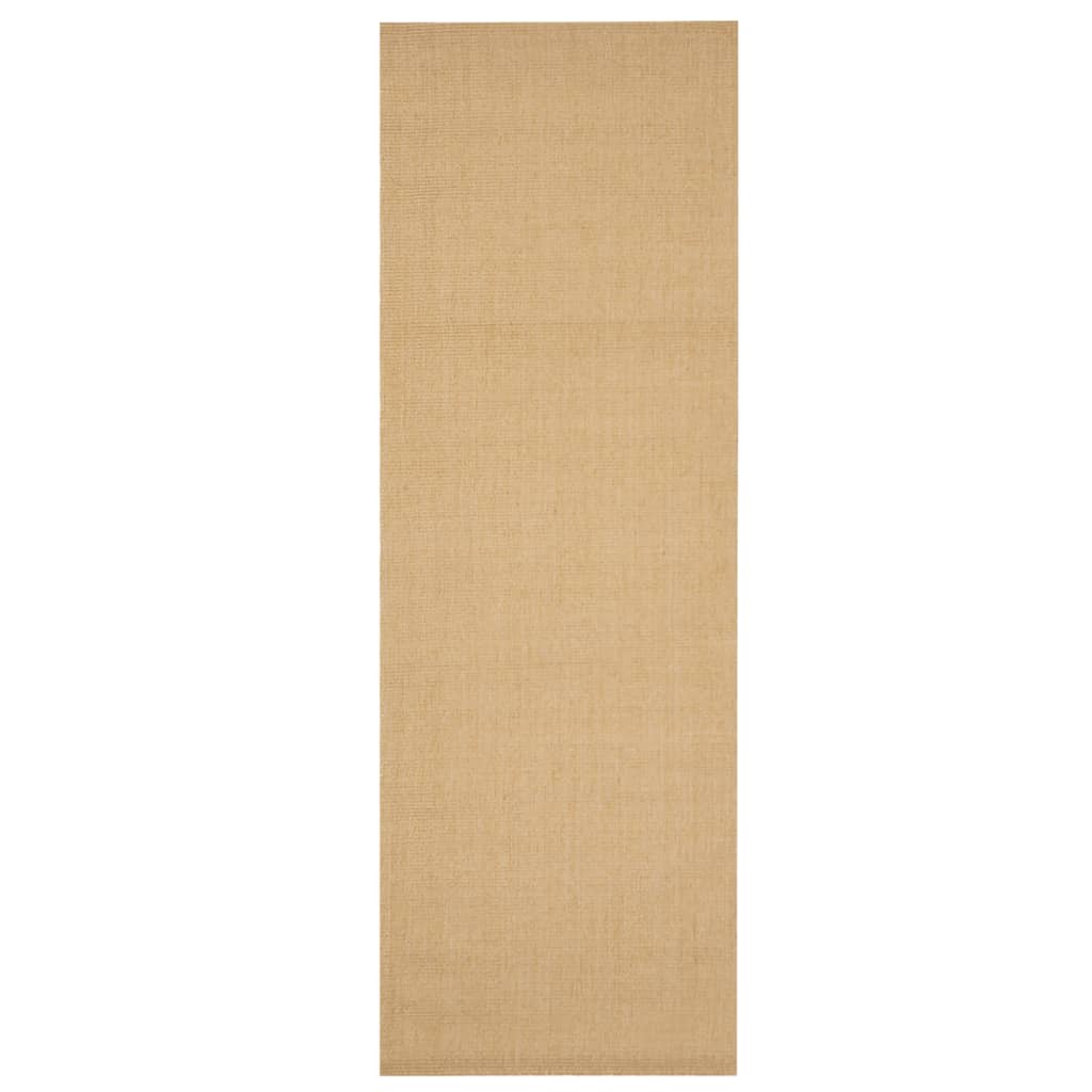 vidaXL Alfombra de sisal natural 66x200 cm