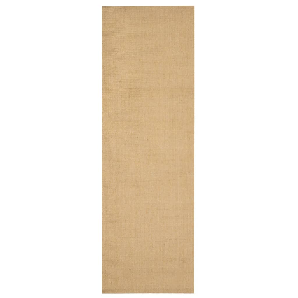 vidaXL Alfombra de sisal natural 80x250 cm