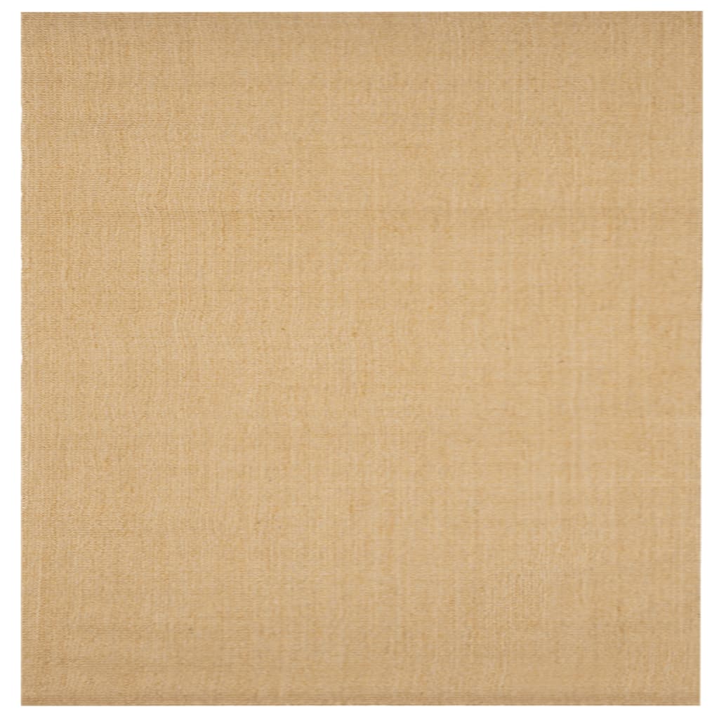 vidaXL Alfombra de sisal natural 100x100 cm