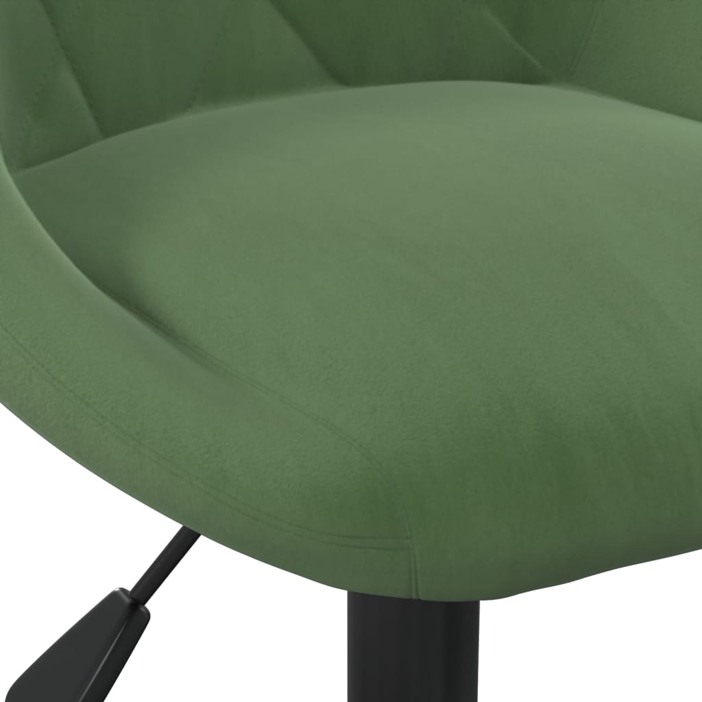 vidaXL Silla de oficina de terciopelo verde oscuro