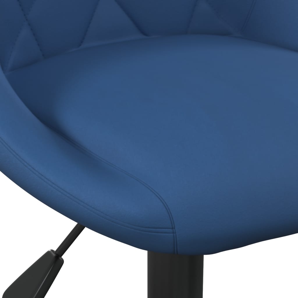 vidaXL Silla de oficina de terciopelo azul