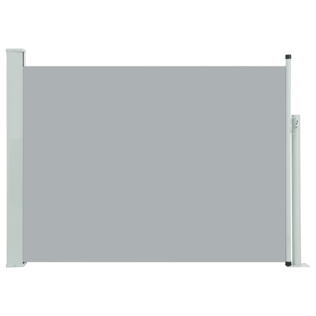 vidaXL Toldo lateral retráctil de jardín gris 117x500 cm