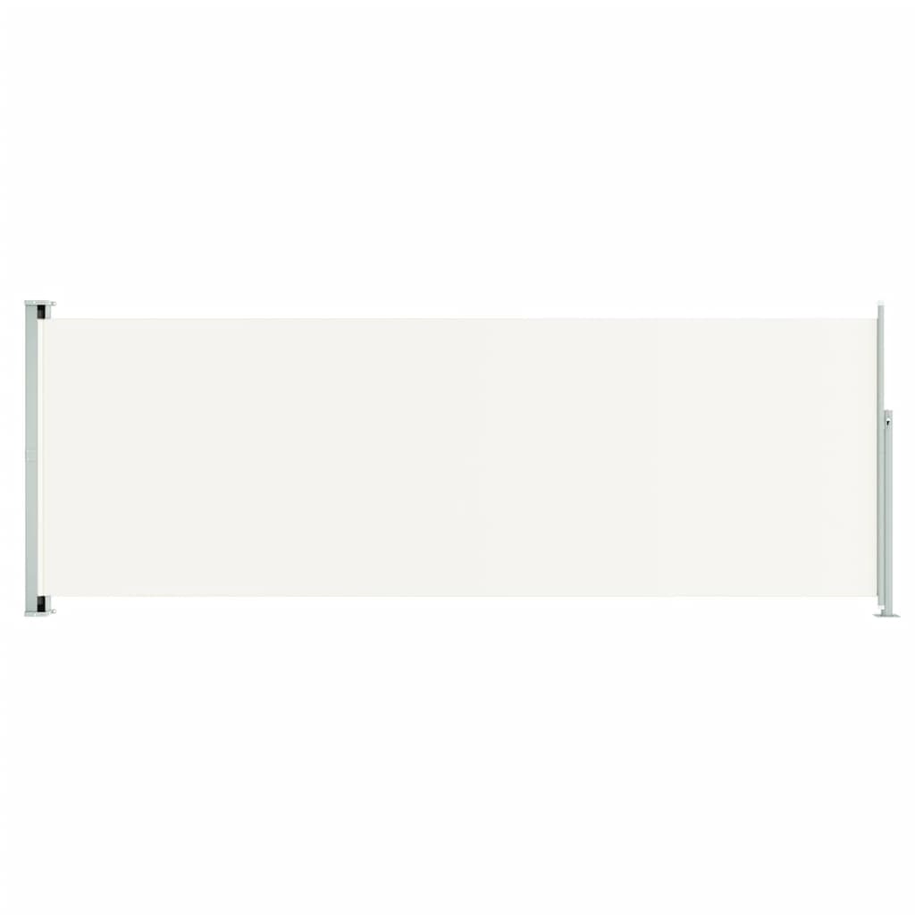 vidaXL Toldo lateral retráctil para patio crema 220x600 cm