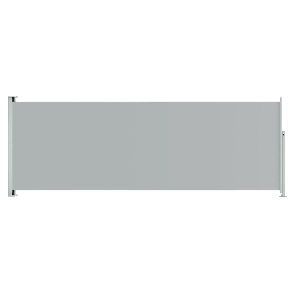 vidaXL Toldo lateral retráctil para patio gris 220x600 cm