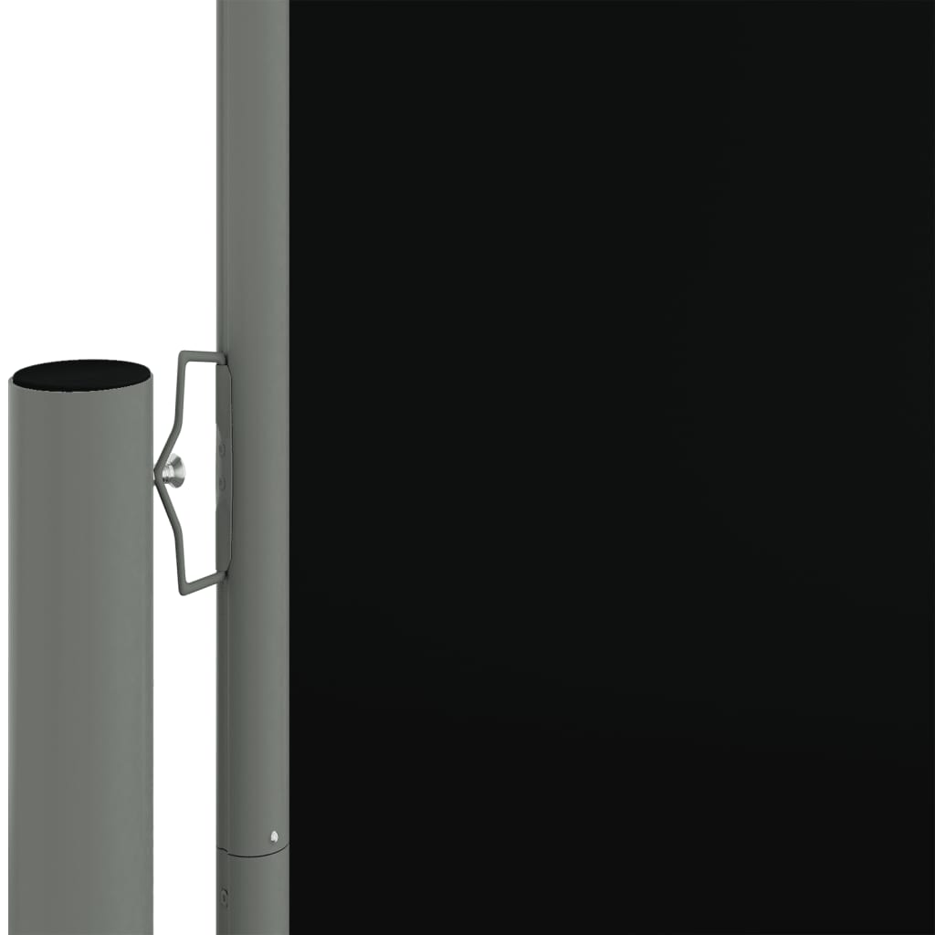 vidaXL Toldo lateral retráctil negro 117x1200 cm