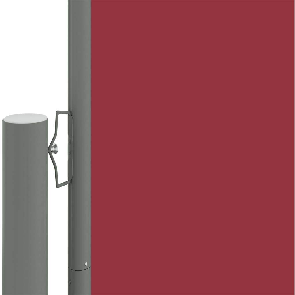 vidaXL Toldo lateral retráctil rojo 117x1200 cm