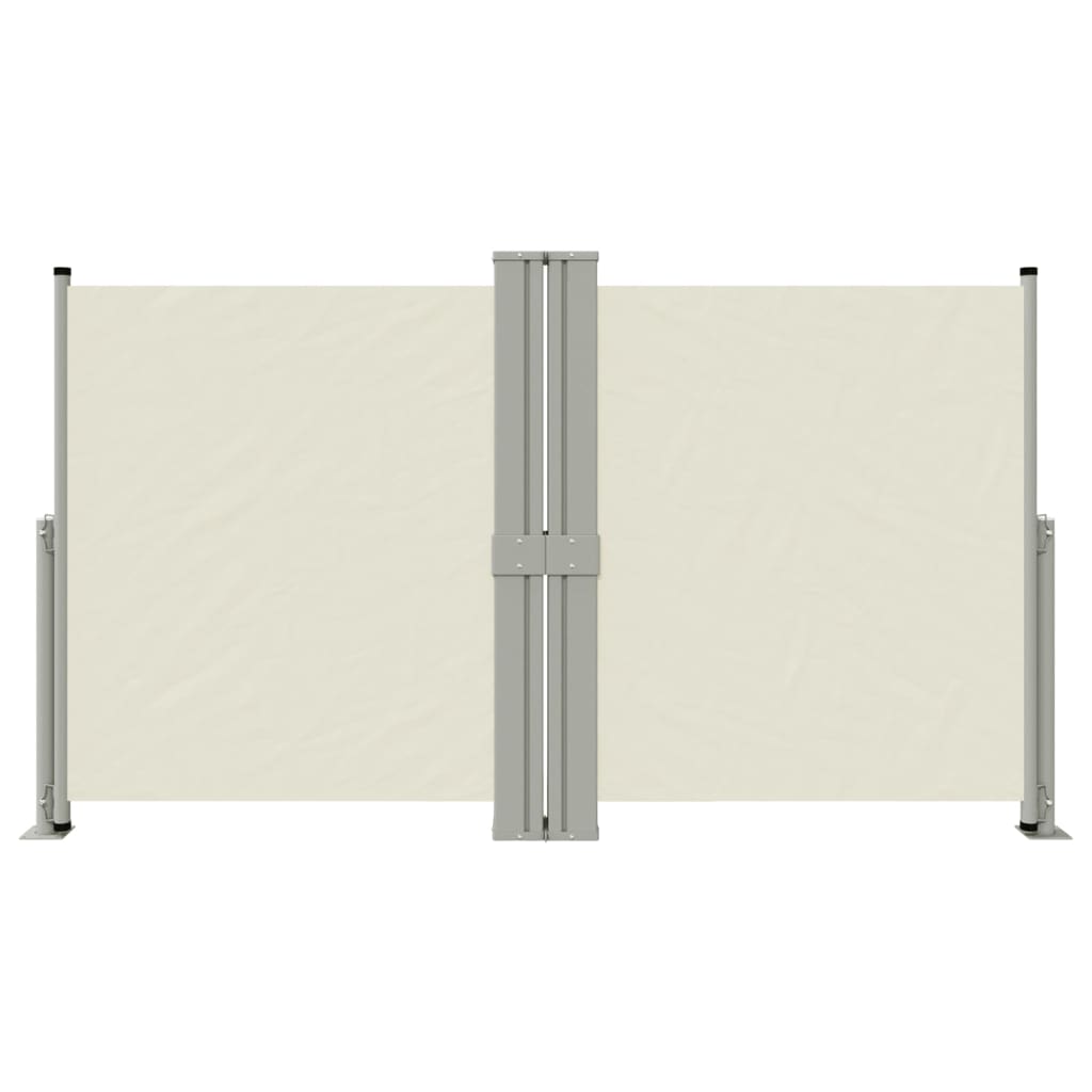 vidaXL Toldo lateral retráctil crema 140x1200 cm