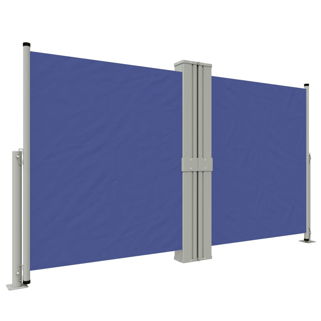 vidaXL Toldo lateral retráctil azul 140x1200 cm