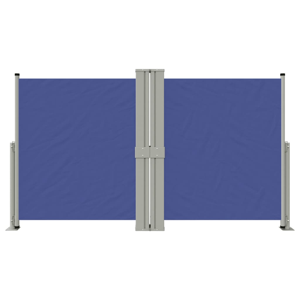 vidaXL Toldo lateral retráctil azul 140x1200 cm