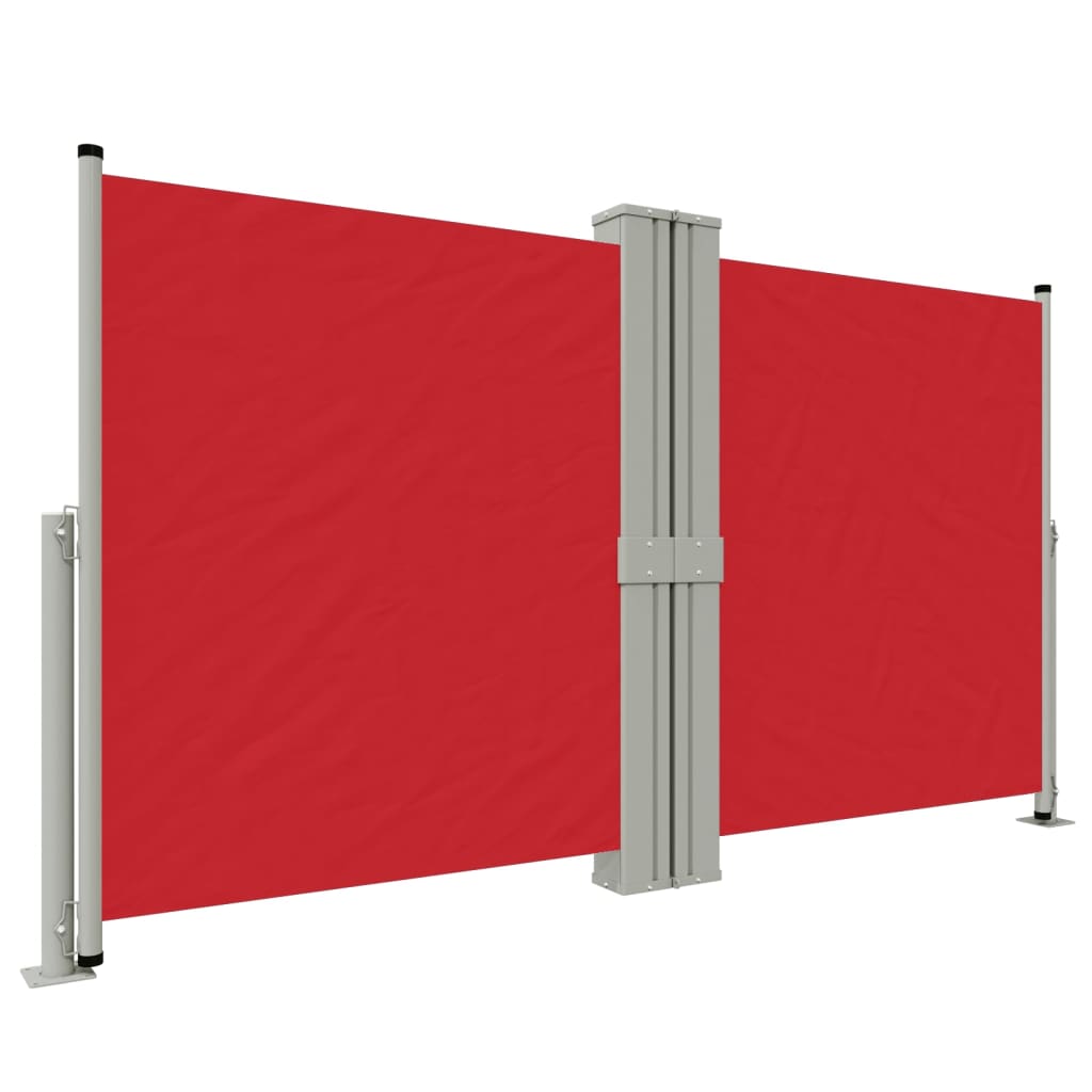 vidaXL Toldo lateral retráctil rojo 140x1200 cm