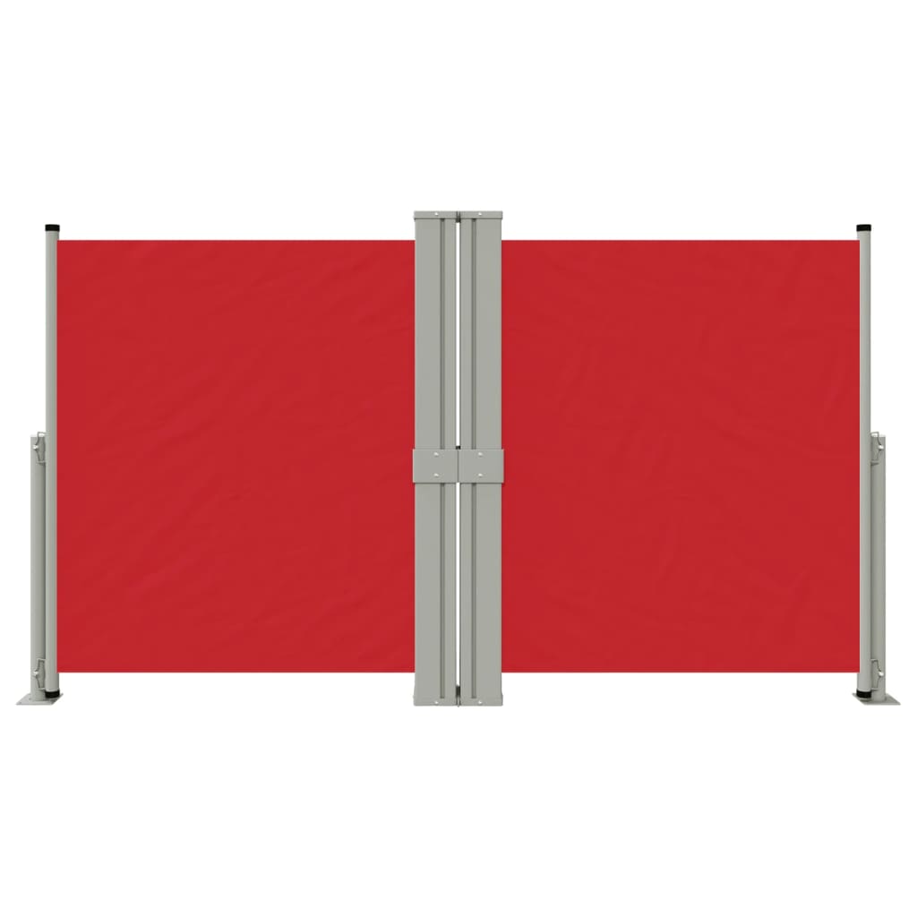 vidaXL Toldo lateral retráctil rojo 140x1200 cm