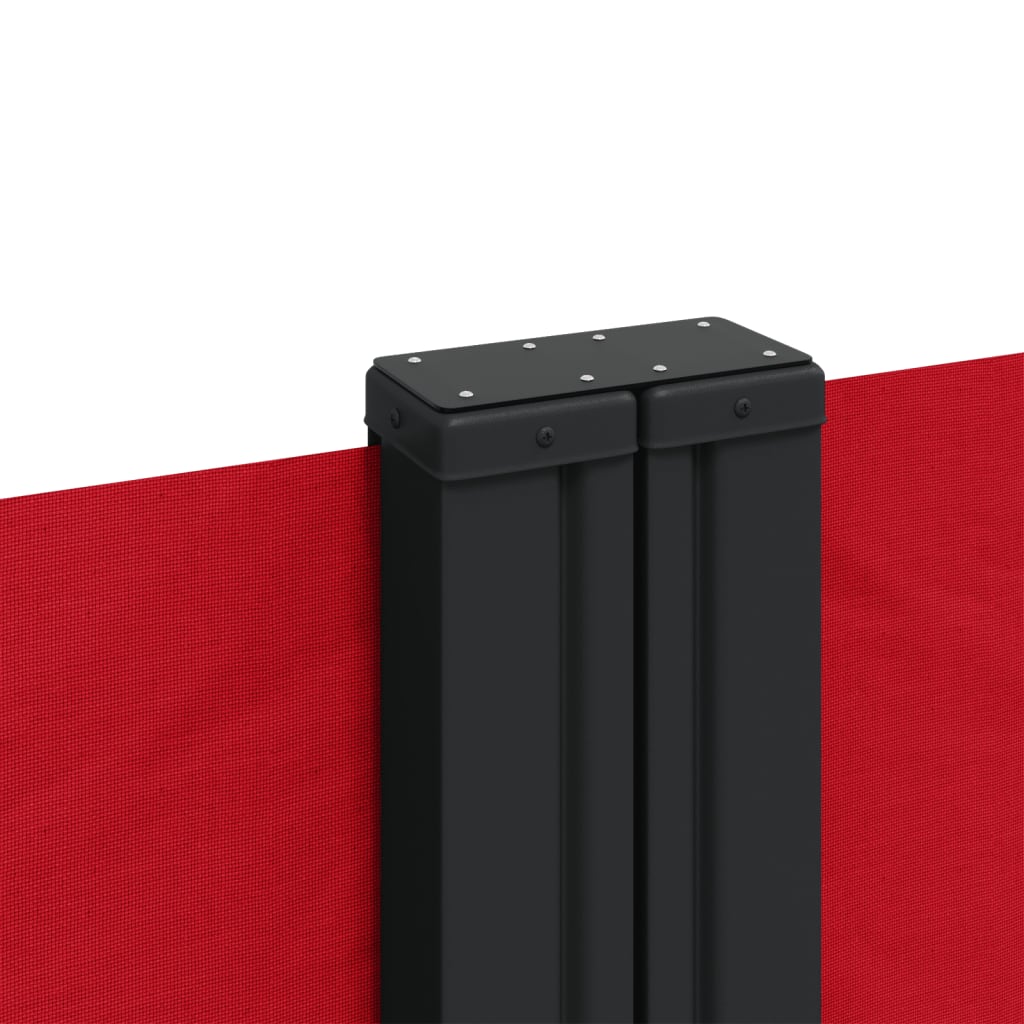 vidaXL Toldo lateral retráctil rojo 140x1200 cm