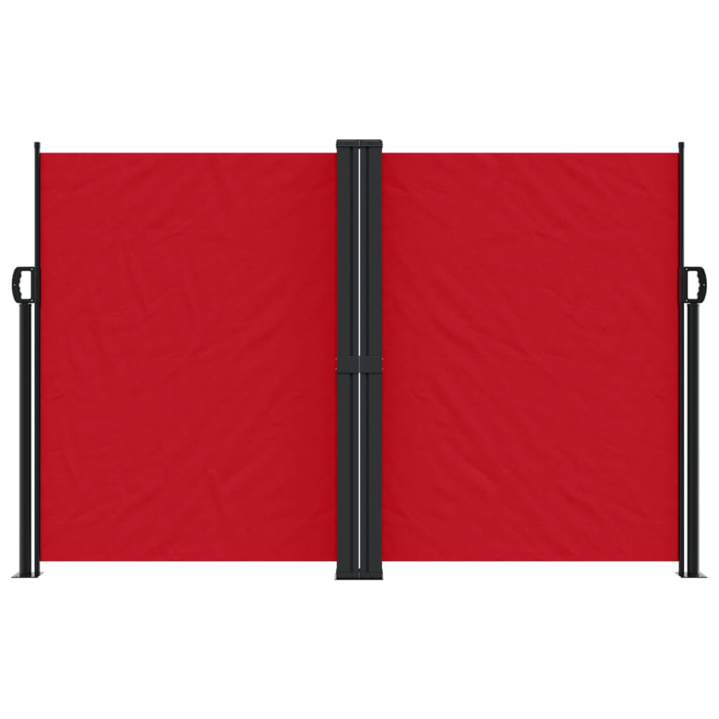 vidaXL Toldo lateral retráctil rojo 160x1200 cm