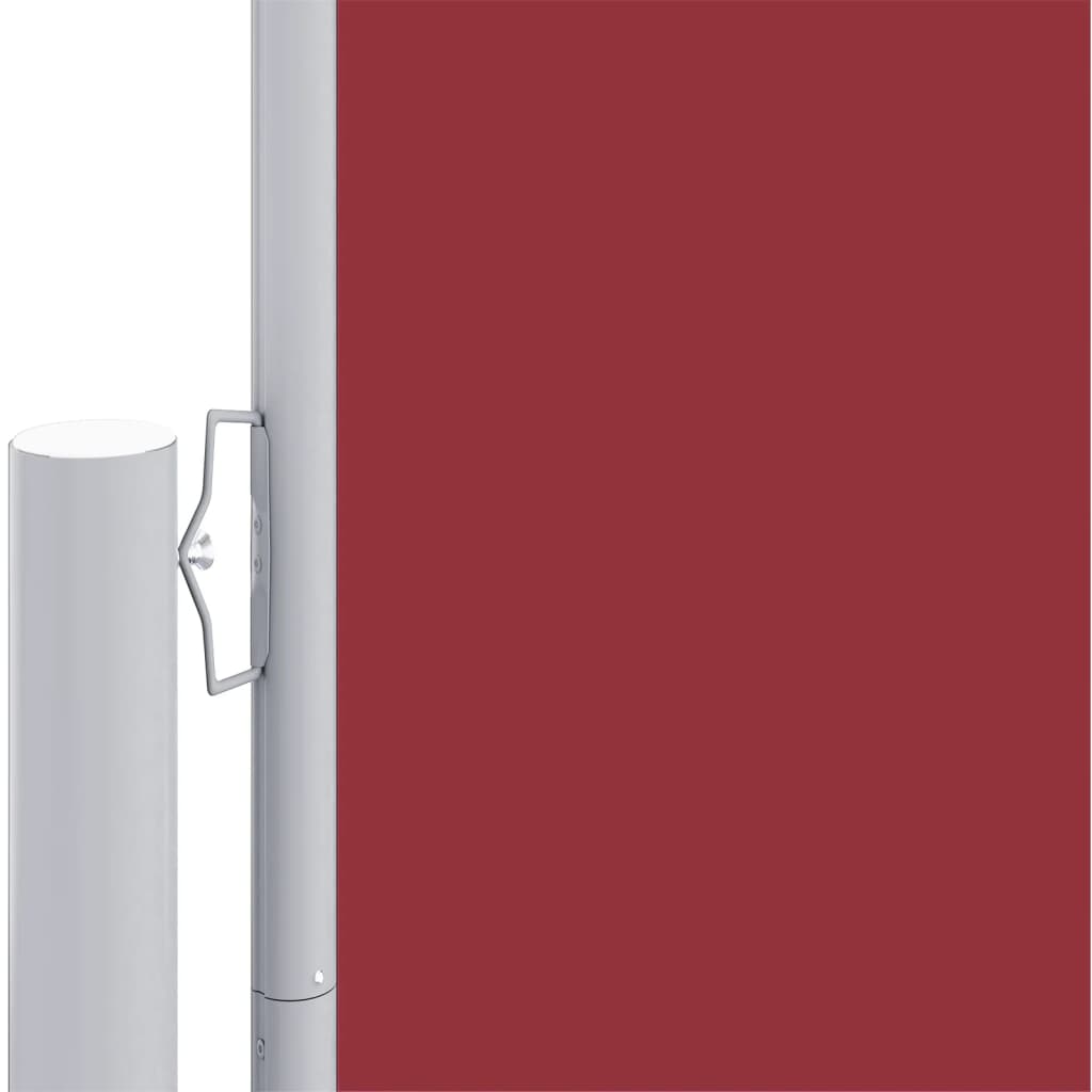 vidaXL Toldo lateral retráctil rojo 180x1200 cm