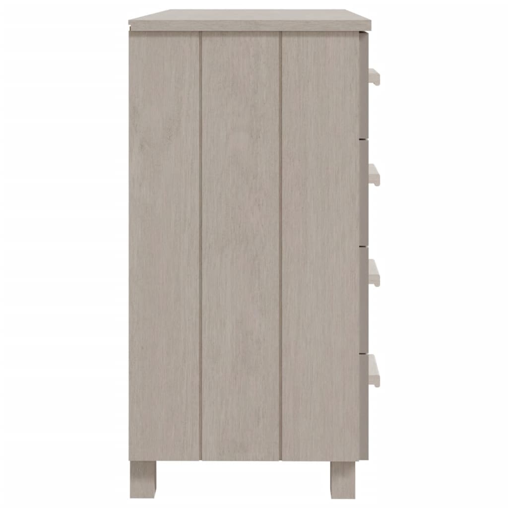 vidaXL Aparador HAMAR madera maciza de pino blanca 79x40x80 cm